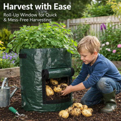 7-Gallon Plant Grow Bags with Easy Harvest Window, 2-Pack 🌱