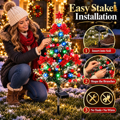 ✨ Last Day – 49% OFF🎄 Solar Cedar Christmas Tree Lights