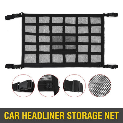 🚗 Overhead Car Cargo Net – Space-Saving Interior Storage Organizer