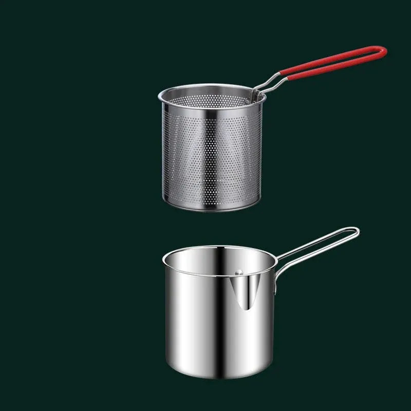 🍟 304 Stainless Steel Multi-Purpose Fryer Set with Crisping Rack
