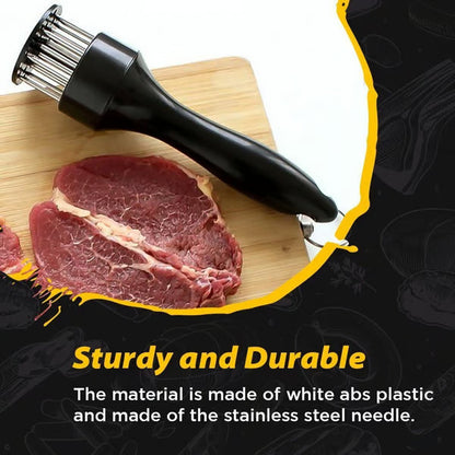 ⏰ Limited-Time Deal | 21-Blade Stainless Steel Meat Tenderizer for Faster Marinating & Easy Cleanup 🥩