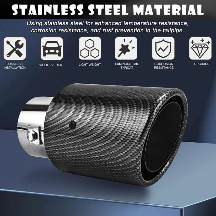 🔴 Universal LED Exhaust Tip Light – Bold Red Rear Glow, Straight Fit