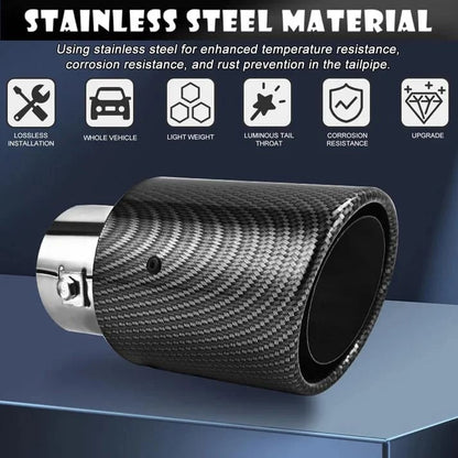 🔴 Universal LED Exhaust Tip Light – Bold Red Rear Glow, Straight Fit