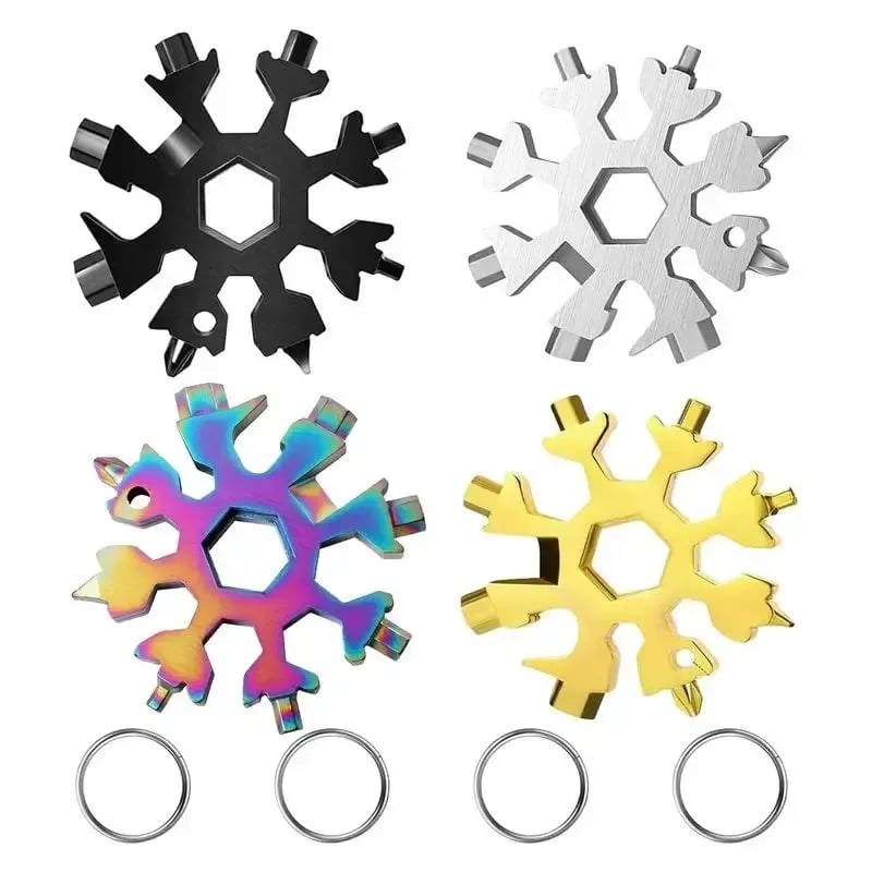 ❄️ Pocket Snowflake Multi-Tool | 18 Functions in Your Hand