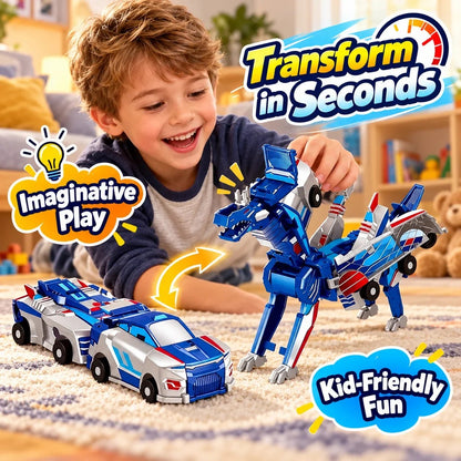 🦖 Transforming Dinosaur Car Toy – 2-in-1 Action Vehicle
