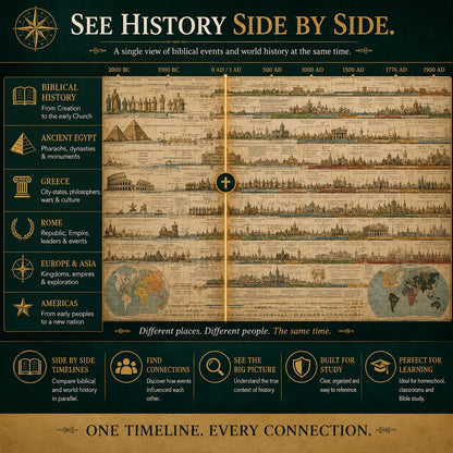 The 6,000-Year History Chart 🌎 – See Biblical & World Events Unfold Side by Side