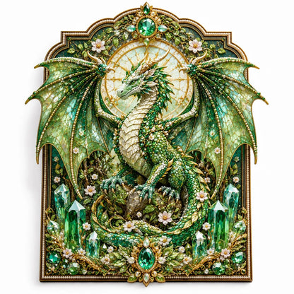 🐉💎3D Lager På Lager Drake Diamantmålningskit, 5 Stilar Fantasykristall