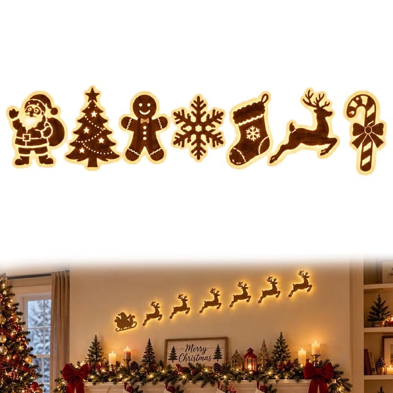 🎄Reindeer Christmas Wall Light ✨ – Festive LED Decor for Home & Holiday Displays