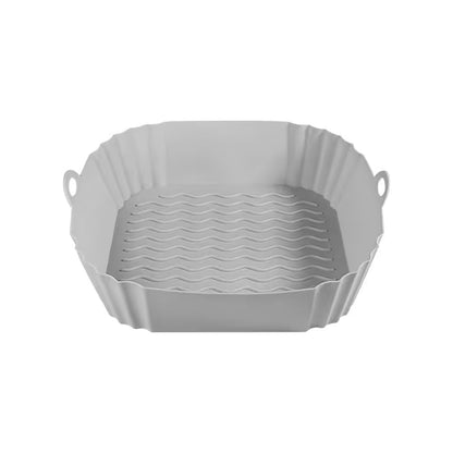 Reusable Air Fryer Silicone Liner 🍟 – 8" Nonstick Cooking Basket Insert