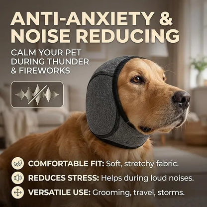 🐶🎧 Calming Dog Ear Wrap – Gentle Noise Protection for Grooming, Baths & Fireworks