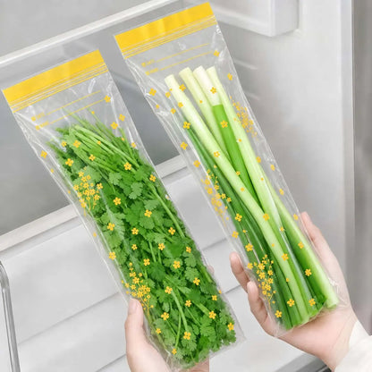 15PCS Thick Double Seal Food Storage Bags, Reusable Self-Sealing Pouches 🥡