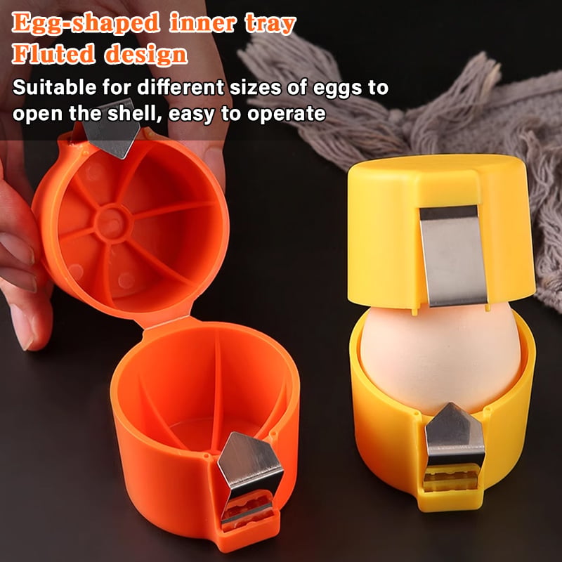 Quick-Crack Egg Opener 🥚 – Convenient Kitchen Tool with Yolk Separator