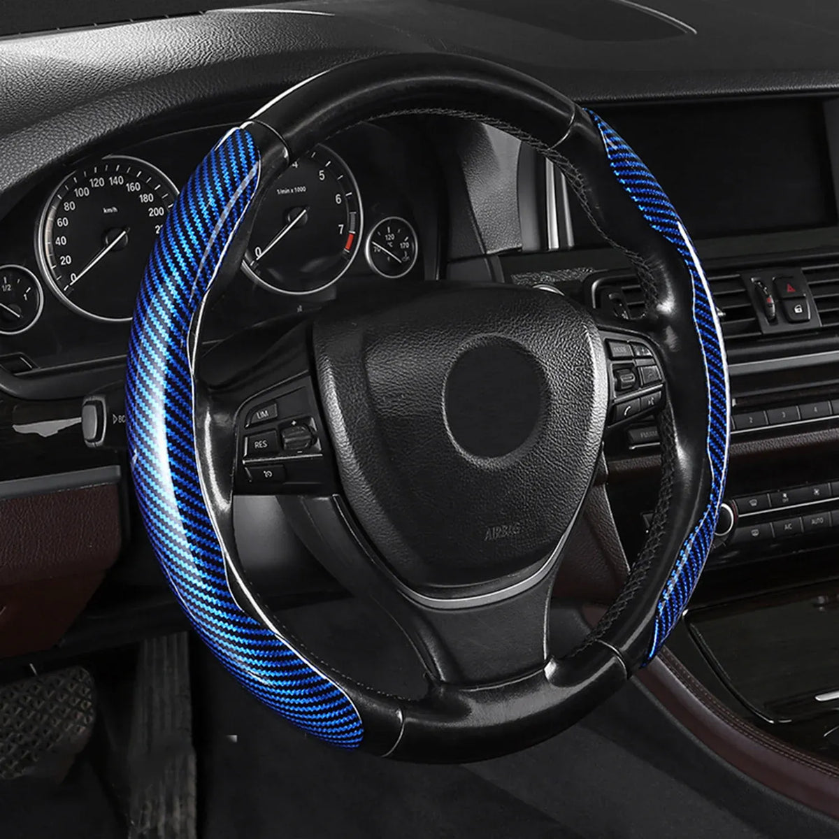 🤍 Non-Slip Half-Wrap Steering Wheel Covers | Quick Clip-On Grip Set, White, 2-Piece