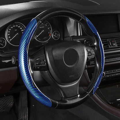 🤍 Non-Slip Half-Wrap Steering Wheel Covers | Quick Clip-On Grip Set, White, 2-Piece