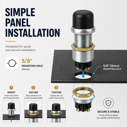 💯Heavy-Duty Engine Start Push Button Switch