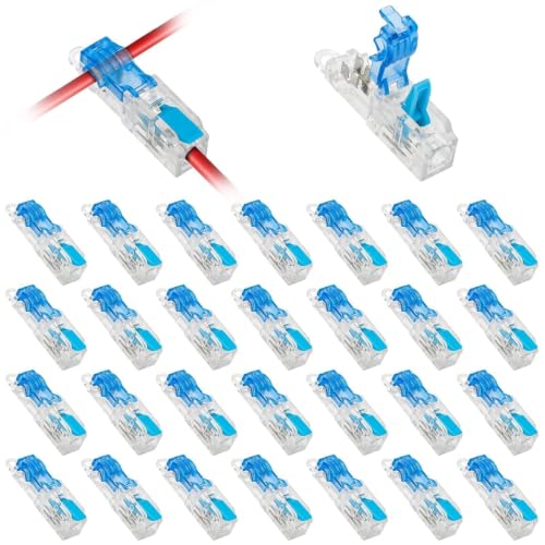 30-Pack T-Tap Wire Connectors ⚡ – 20–14 AWG Solderless Quick Splices