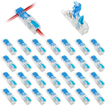 30-Pack T-Tap Wire Connectors ⚡ – 20–14 AWG Solderless Quick Splices