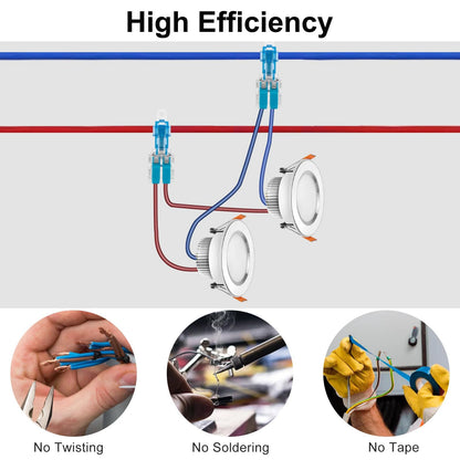 30-Pack T-Tap Wire Connectors ⚡ – 20–14 AWG Solderless Quick Splices