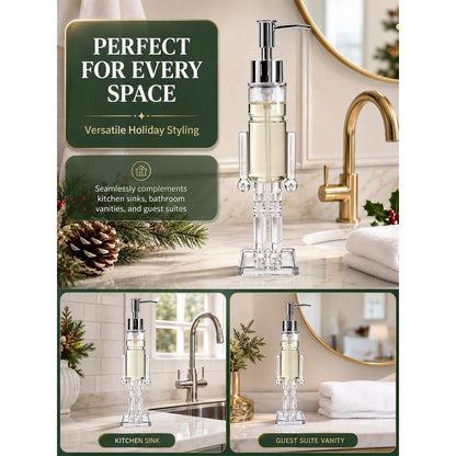 Christmas Character Soap Dispenser 🎄 – Festive Holiday Sink Decor