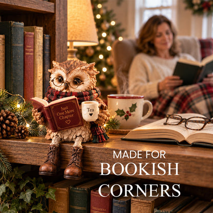 Heartwarming Reading Owl Figurine