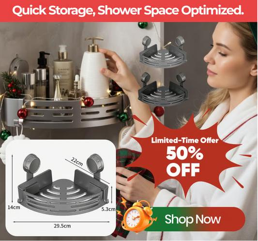 🔥Flying Off Shelves! No‑Drill Corner Vault Shelf, Max 40lbs Load for Wall Storage