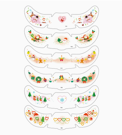 ✨ Halloween Temporary Freckle Face Tattoos - 6 Themed Styles for Every Mood