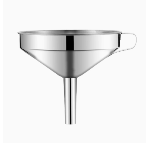 Stainless Steel Kitchen Funnel 🥄 – Easy Pouring & Straining