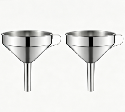 Stainless Steel Kitchen Funnel 🥄 – Easy Pouring & Straining