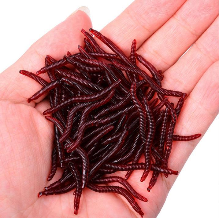 🎣 Shrimp-Scented Soft Worm Fishing Lures – Realistic Baits for Freshwater & Saltwater, 50/100 Pack