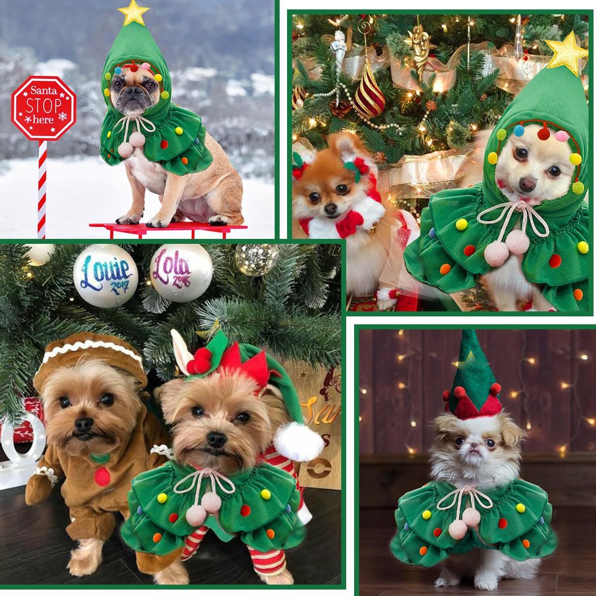Merry Spruce-Up Pet Outfit 🎄 Festive Holiday Costume for Dogs & Cats