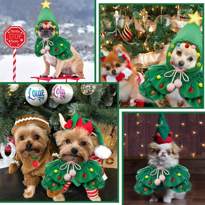 Merry Spruce-Up Pet Outfit 🎄 Festive Holiday Costume for Dogs & Cats