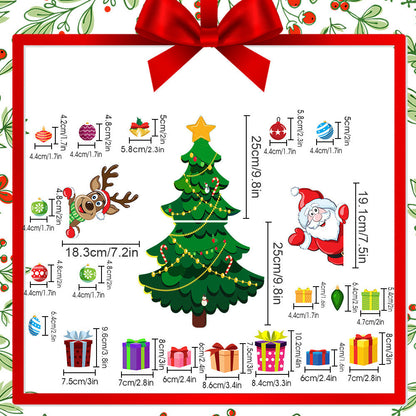🎄 Build-Your-Own Magnetic Christmas Tree – Festive DIY Fridge Decorating Kit
