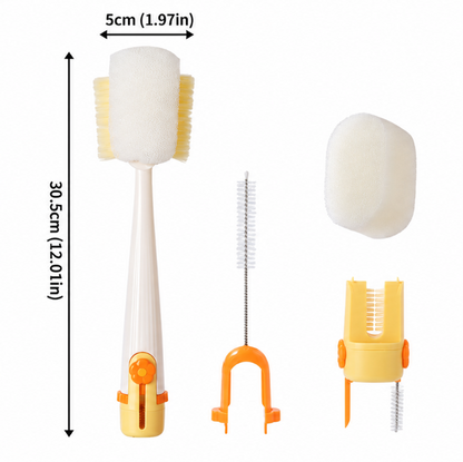 🍼 5-in-1 Bottle & Straw Cleaning Brush Set