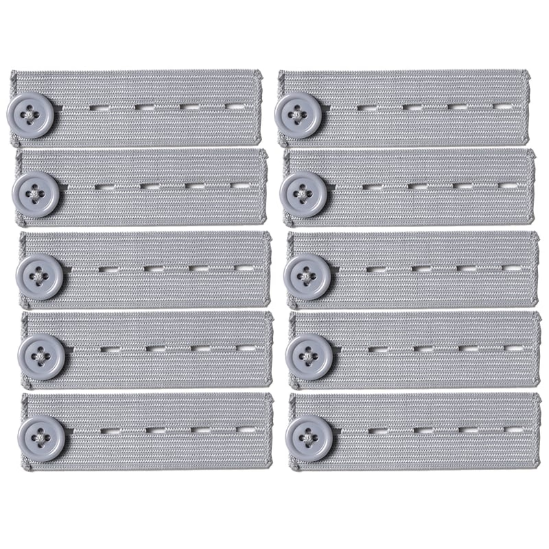 👖 Adjustable Elastic Waistband Button Extender – No-Sew Comfort for Jeans & Pants