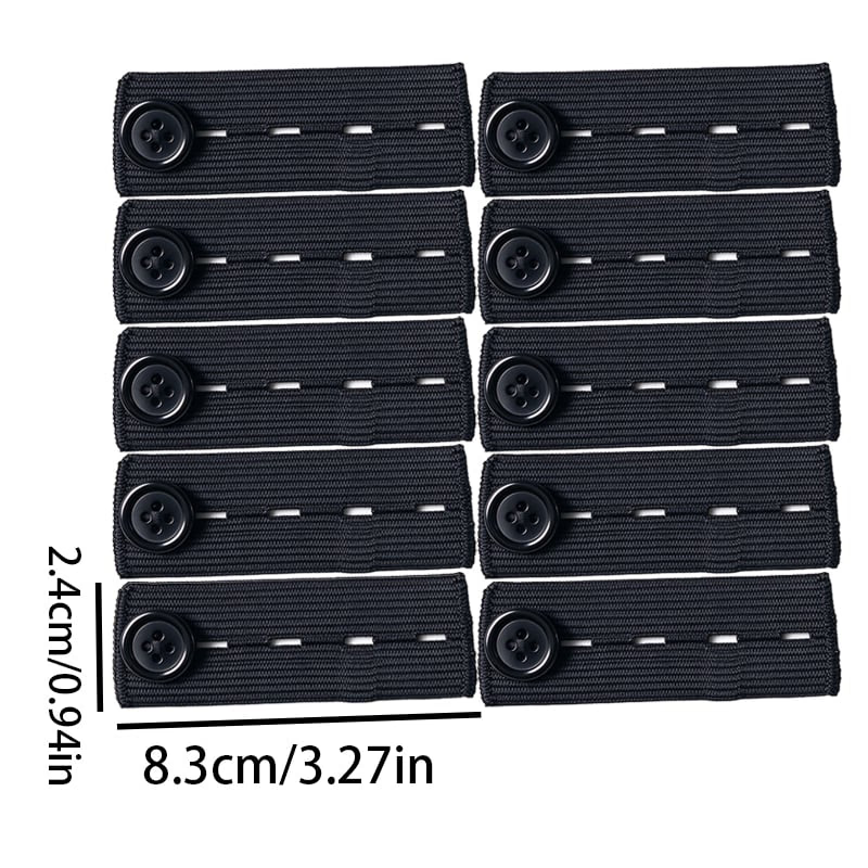 👖 Adjustable Elastic Waistband Button Extender – No-Sew Comfort for Jeans & Pants