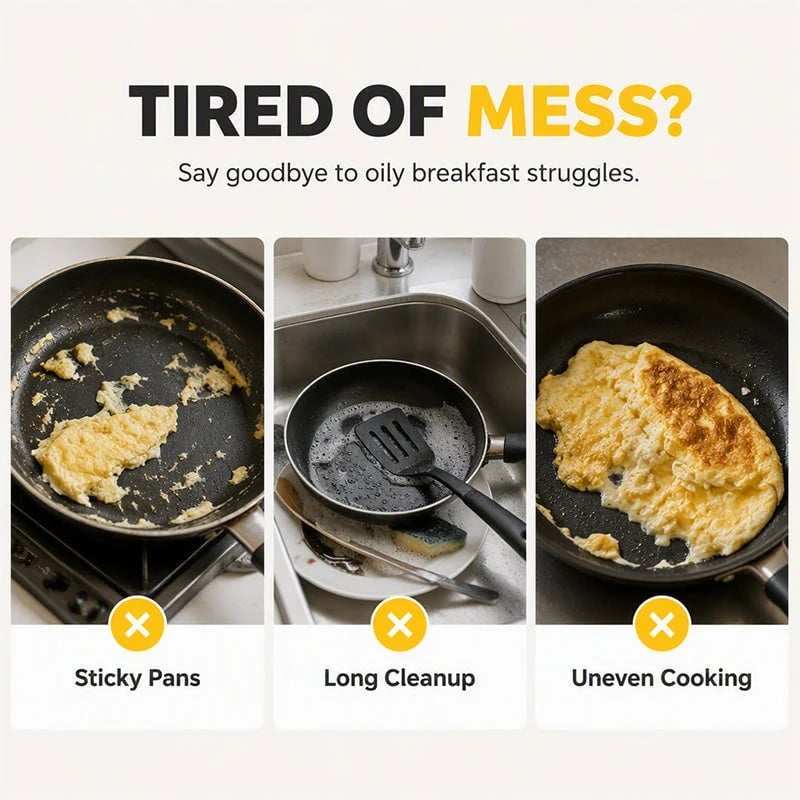 2-in-1 Breakfast Egg Cooker 🍳 – Omelet Maker & Egg Cup