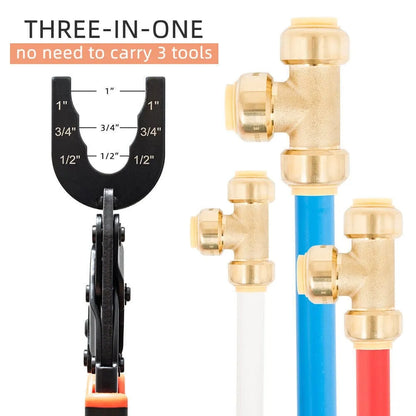🔧 Push Fit Disconnect Tong Tool-1/2' • 3/4' • 1' Multi-Size Plumbing Disconnect Pliers