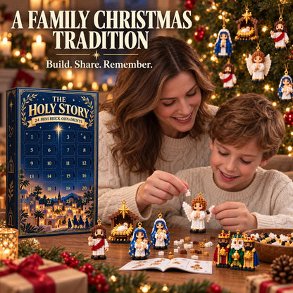 🔥 Final Day: 50% Off ✨ 24-Day Nativity Mini Brick Ornament Advent Calendar 🎄