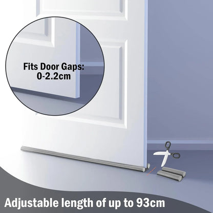 Under-Door Draft Guard – Noise-Reducing Weather Seal for Year-Round Comfort 🚪 Grey