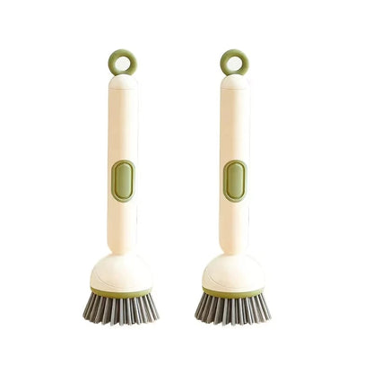 🧽✨ 6-Angle Soap Dispensing Brush – Scrub Smarter with Built-In Soap Control