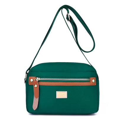 ❤️ Lightweight Red Nylon Crossbody Bag with Adjustable Strap