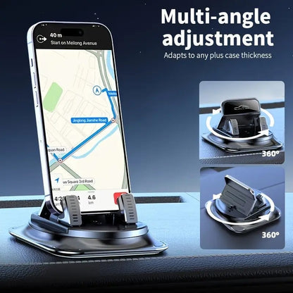 360° Swivel Car Phone Mount 🚗 – Adjustable Hands-Free Dashboard Holder