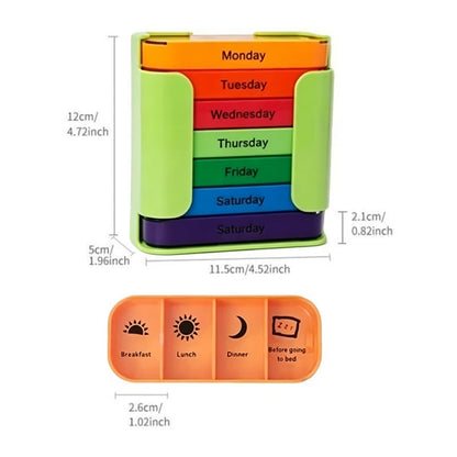💊 Stay on Track - ✨7-Day Medication Organizer - For Effortless Health Management! 📅