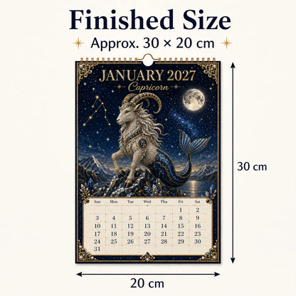 🌙💫 A Year Written in the Stars— Beginner-friendly DIY bead art calendar kit '12 Zodiac Signs 2027’💕