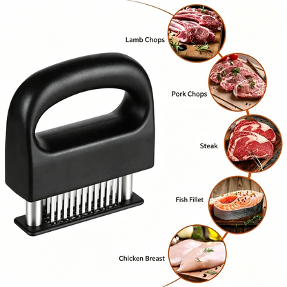 🥩 48-Blade Spring Meat Tenderizer – Quick & Easy Meat Prep