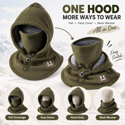 3-in-1 Cozy Fleece Winter Hood 🧣❄️ Full Face, Ear & Neck Coverage