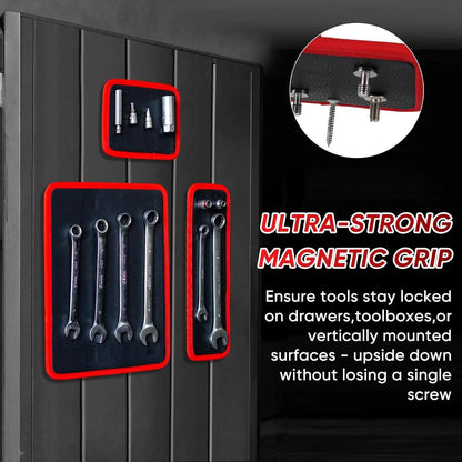 🧲Magnetic Tool Tray & Mat – IP-Safe, Flexible, Non-Slip Workshop Organizer