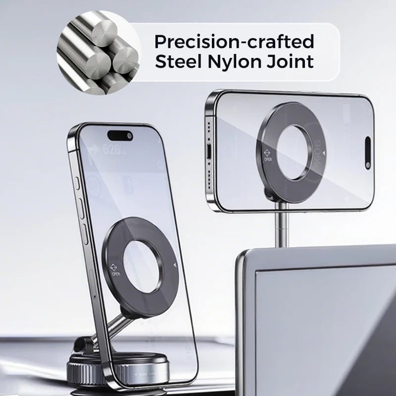 360° Magnetic Car Phone Mount 📱 – Retractable Adjustable Holder