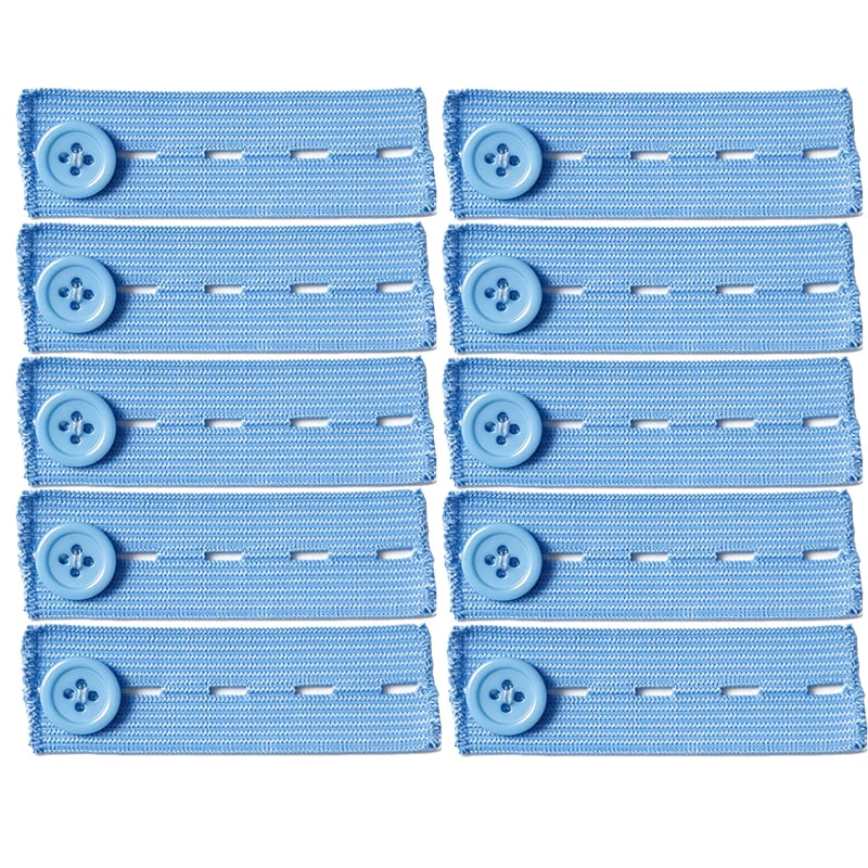 👖 Adjustable Elastic Waistband Button Extender – No-Sew Comfort for Jeans & Pants