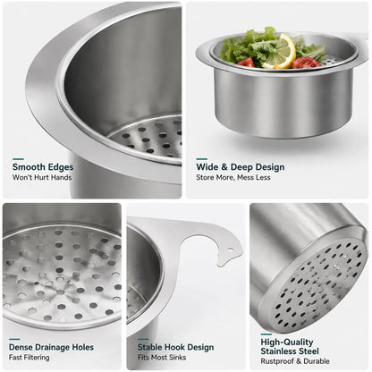 Swan-Shaped Sink Strainer 🦢 – Stainless Steel Kitchen Drain Basket